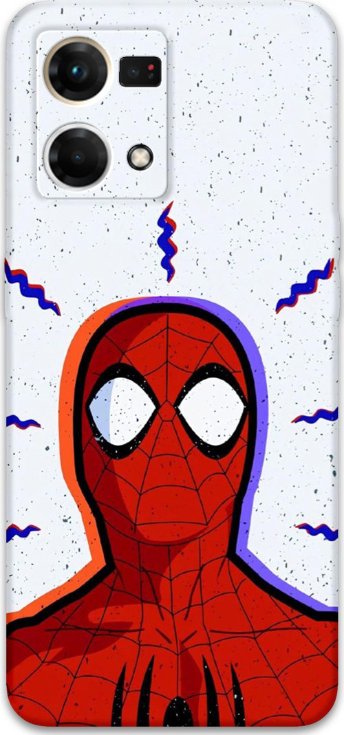 Oppo Reno 7 Uyumlu Spiderman Desenli Telefon Kılıfı + Ekran Koruyucu - 5830
