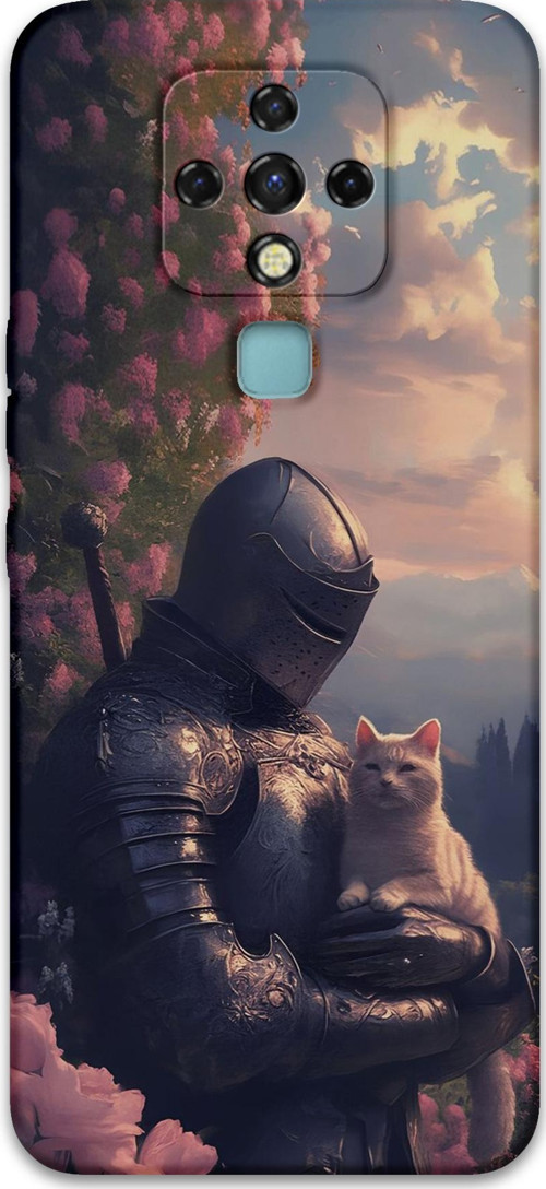 Tecno Camon 16 Uyumlu Retro Desenli Telefon Kılıfı + Ekran Koruyucu - 5845