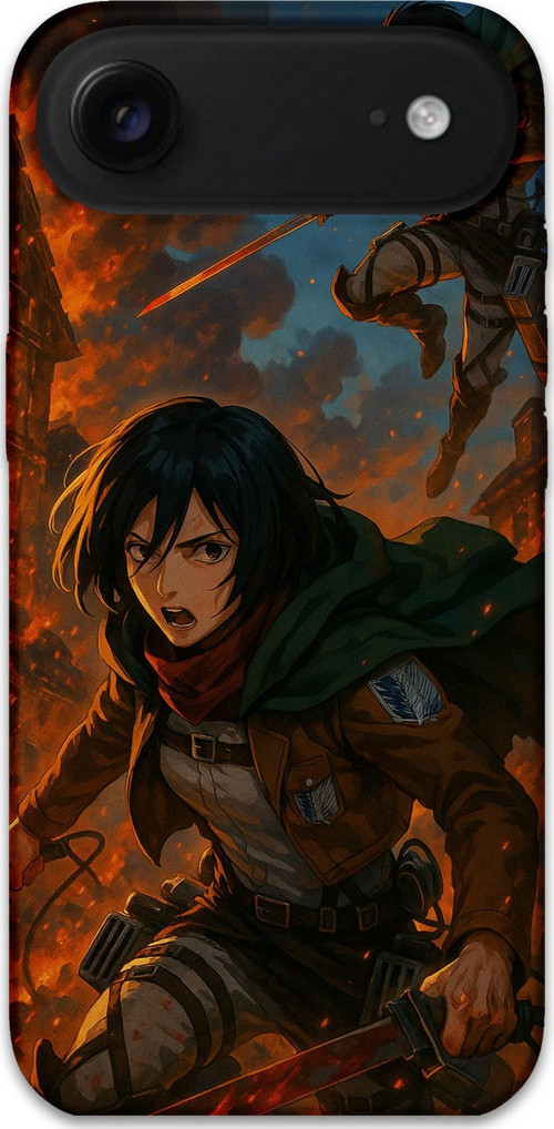 İphone 17 Air Uyumlu Anime Desenli Telefon Kılıfı + Ekran Koruyucu - 5744
