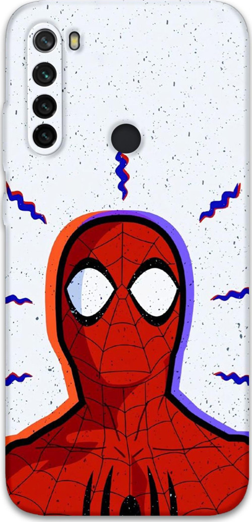 Xiaomi Redmi Note 8 Uyumlu Spiderman Desenli Telefon Kılıfı + Ekran Koruyucu - 5830