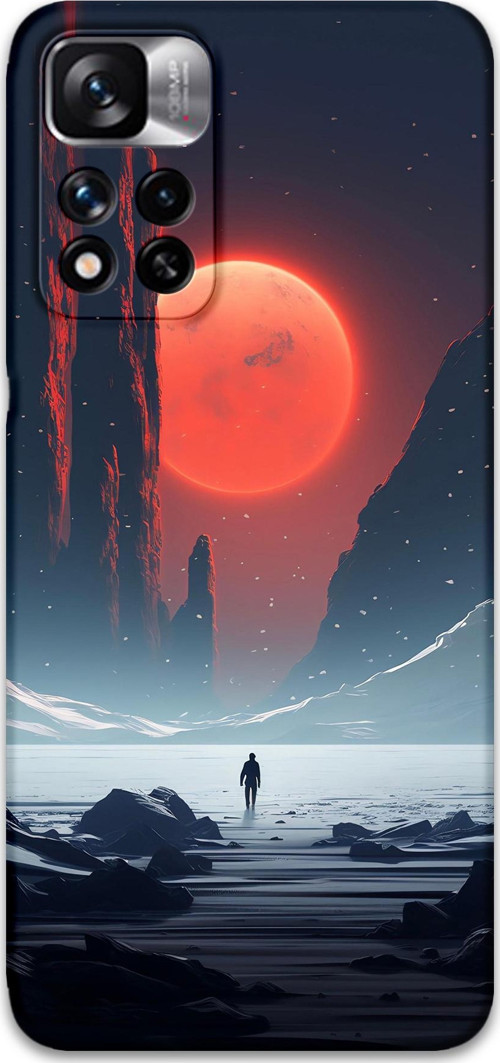 Xiaomi Redmi Note 11 Pro Plus 5G Uyumlu Uzay Desenli Telefon Kılıfı + Ekran Koruyucu - 5861
