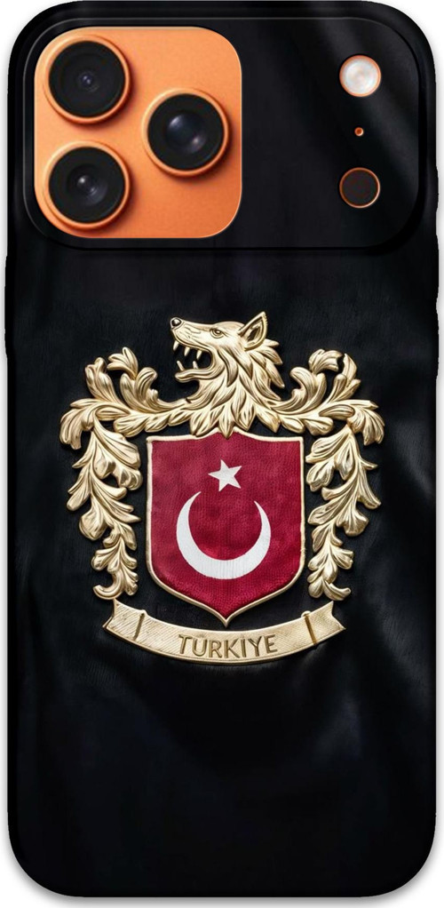 İphone 17 Pro Uyumlu Türk Desenli Telefon Kılıfı + Ekran Koruyucu - 5855