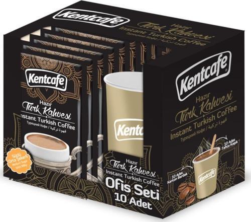 Ofis Seti Türk Kahvesi /Orta (10 Adet Kahve+10 Bardak+10 Kaşık)