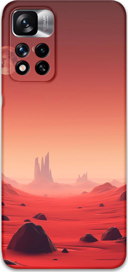 Xiaomi Redmi Note 11 Pro Plus 5G Uyumlu Uzay Desenli Telefon Kılıfı + Ekran Koruyucu - 5859