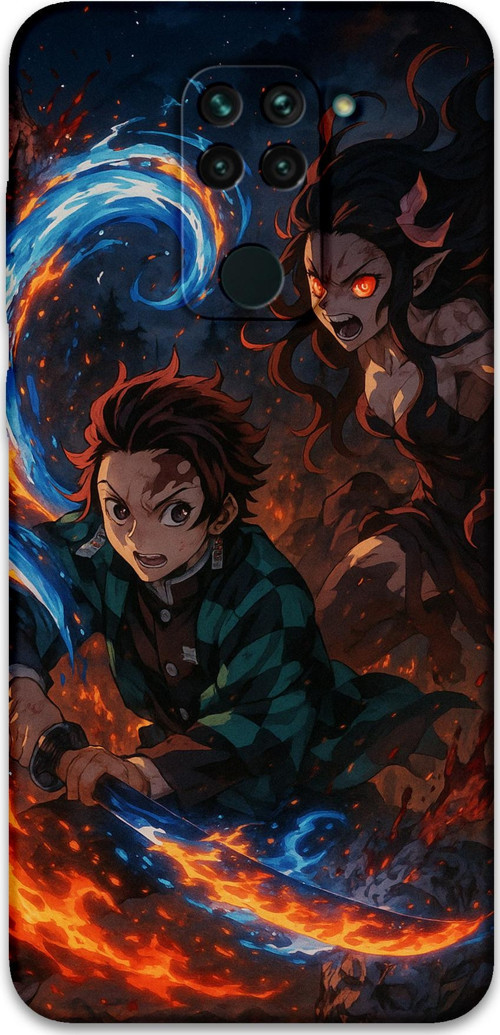 Xiaomi Redmi Note 9 Uyumlu Anime Desenli Telefon Kılıfı + Ekran Koruyucu - 5745