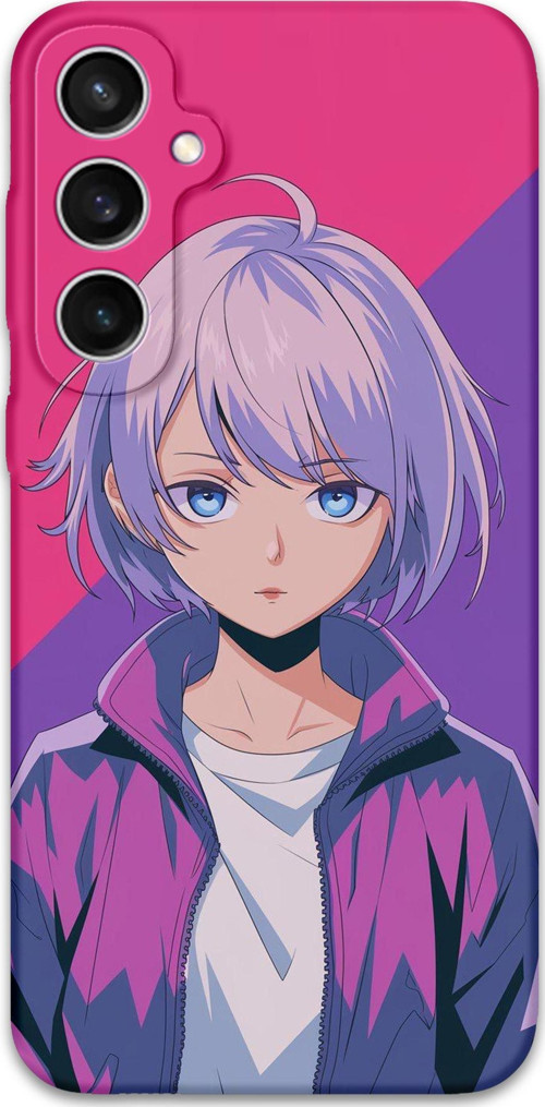 Galaxy S24 Fe Uyumlu Anime Desenli Telefon Kılıfı + Ekran Koruyucu - 5742