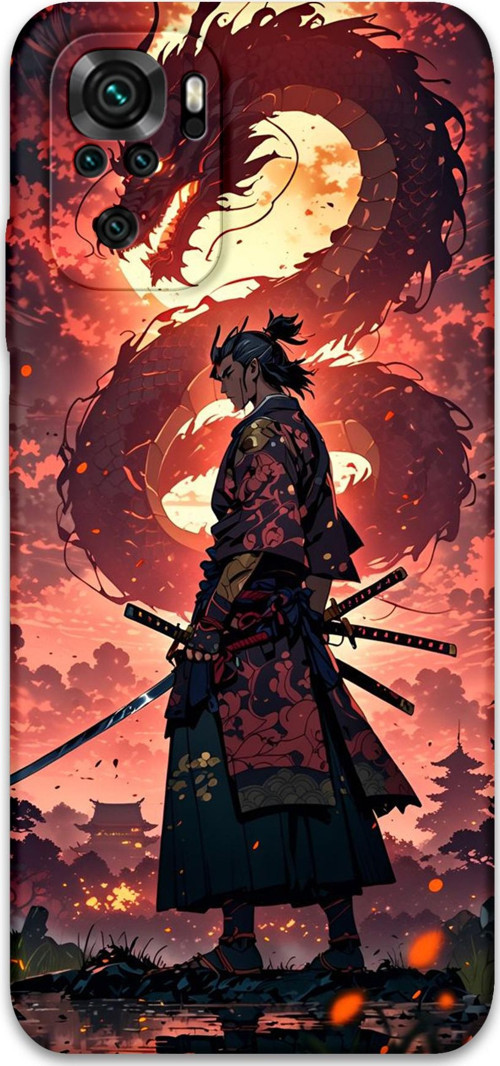 Xiaomi Redmi Note 10S Uyumlu Anime Desenli Telefon Kılıfı + Ekran Koruyucu - 5751