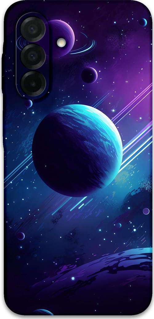 Galaxy A36 Uyumlu Uzay Desenli Telefon Kılıfı + Ekran Koruyucu - 5866