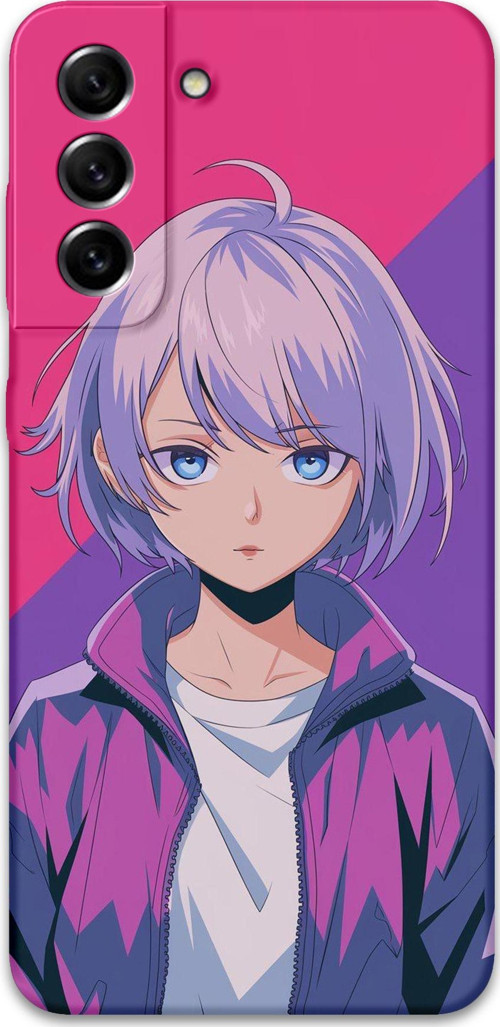 Galaxy S21 Uyumlu Anime Desenli Telefon Kılıfı + Ekran Koruyucu - 5742