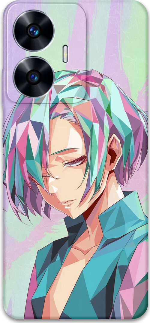 Realme C55 Uyumlu Anime Desenli Telefon Kılıfı + Ekran Koruyucu - 5743