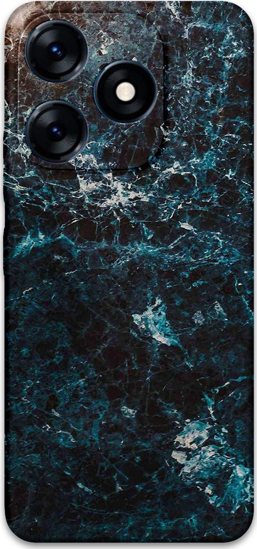Tecno Spark 10C Uyumlu Mermer Desenli Telefon Kılıfı + Ekran Koruyucu - 5819