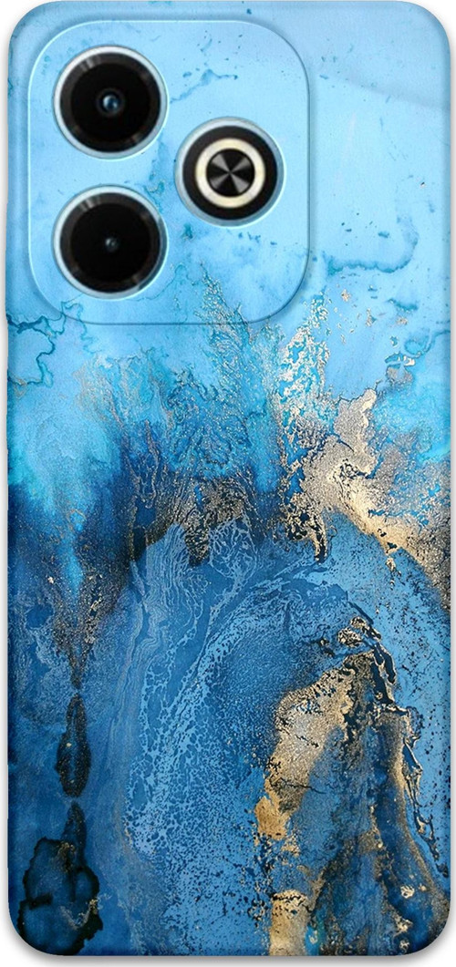İnfinix Hot 40İ Uyumlu Mermer Desenli Telefon Kılıfı + Ekran Koruyucu - 5812