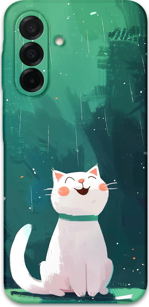 Galaxy A36 Uyumlu Kedi Desenli Telefon Kılıfı + Ekran Koruyucu - 5781