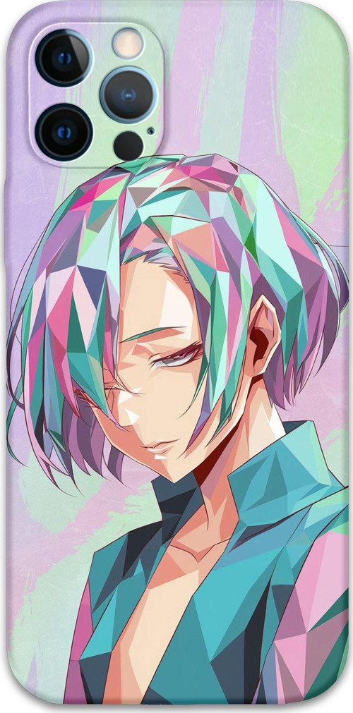 İphone 12 Pro Max Uyumlu Anime Desenli Telefon Kılıfı + Ekran Koruyucu - 5743