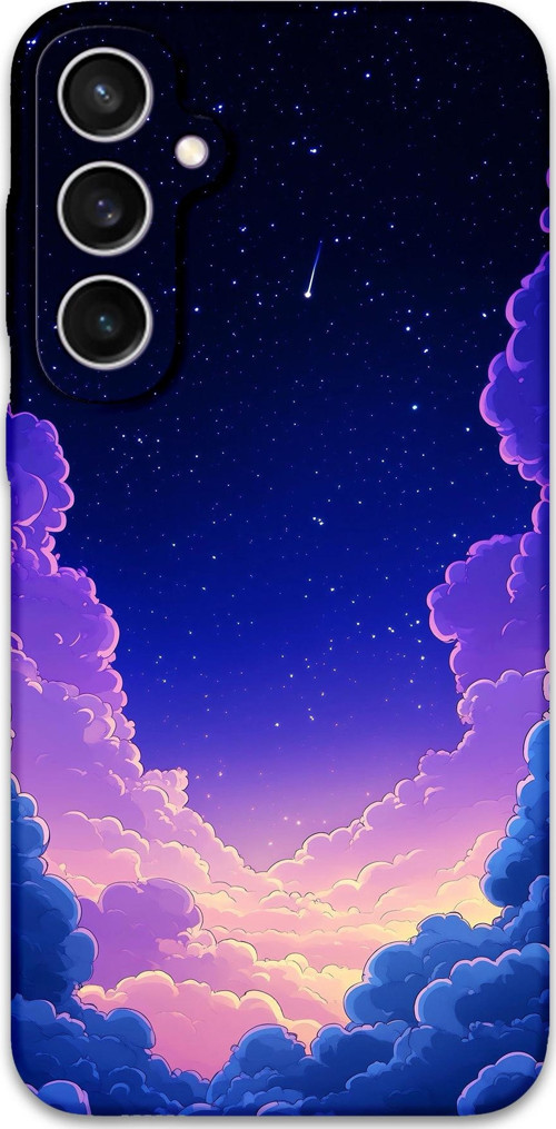 Galaxy S24 Uyumlu Uzay Desenli Telefon Kılıfı + Ekran Koruyucu - 5867