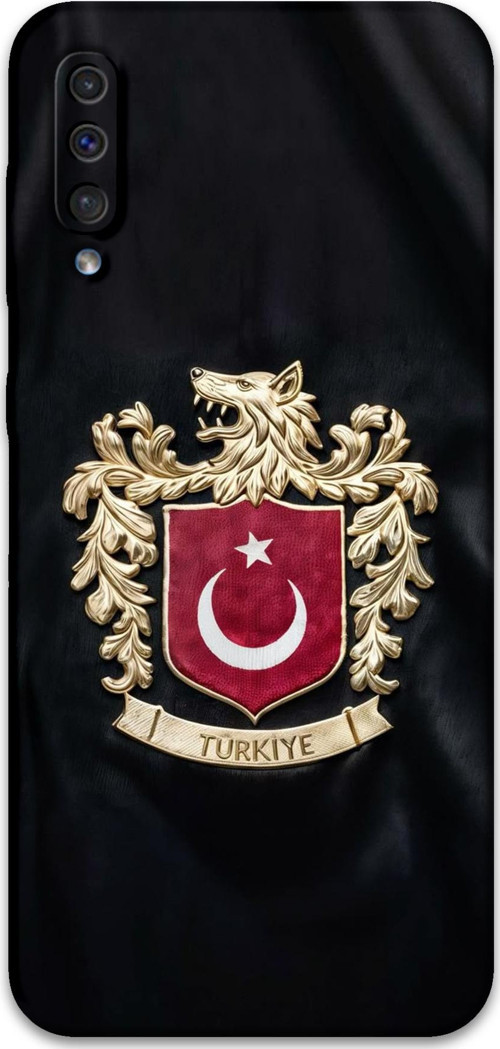 Galaxy A50 Uyumlu Türk Desenli Telefon Kılıfı + Ekran Koruyucu - 5855
