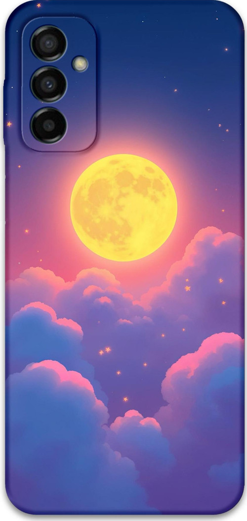 Galaxy M23 Uyumlu Uzay Desenli Telefon Kılıfı + Ekran Koruyucu - 5869