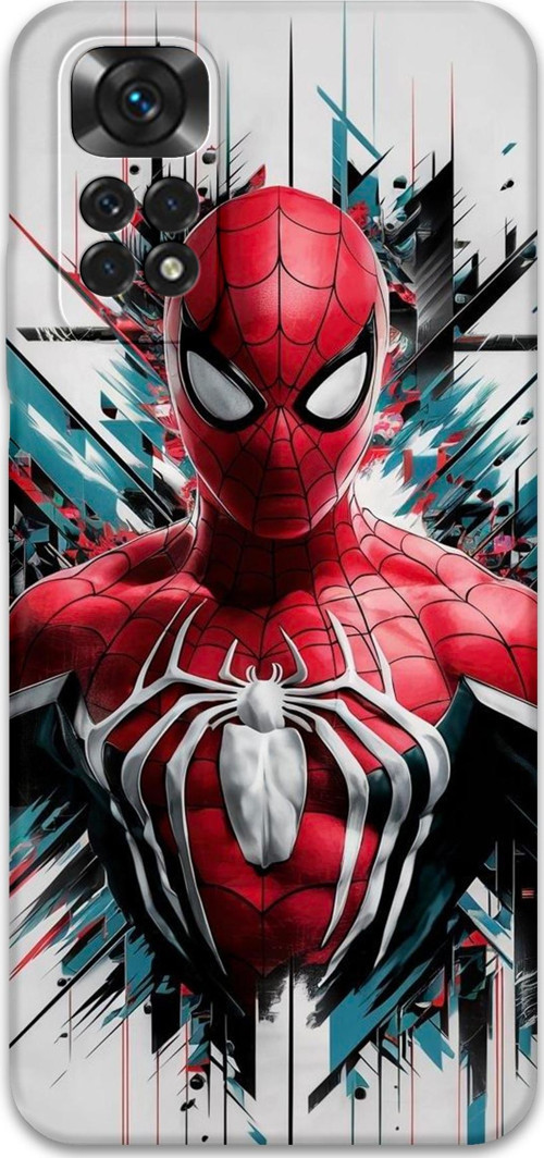 Xiaomi Redmi Note 11 Uyumlu Spiderman Desenli Telefon Kılıfı + Ekran Koruyucu - 5831