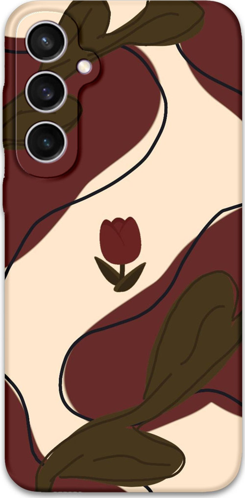 Galaxy S23 Uyumlu Çiçek Desenli Telefon Kılıfı + Ekran Koruyucu - 5790
