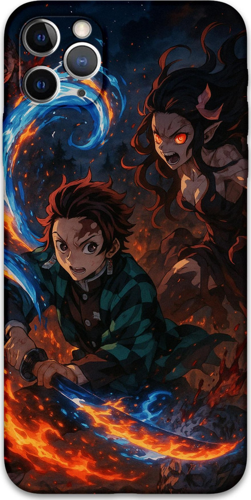 İphone 11 Pro Max Uyumlu Anime Desenli Telefon Kılıfı + Ekran Koruyucu - 5745
