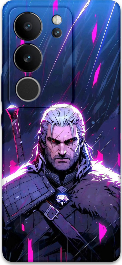 Vivo V29 Uyumlu Geralt Desenli Telefon Kılıfı + Ekran Koruyucu - 5826