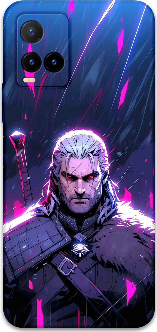 Vivo Y33S Uyumlu Geralt Desenli Telefon Kılıfı + Ekran Koruyucu - 5826