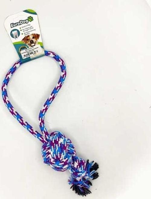 Diş İp Halka Topuz Düğ.Mor Mavi Bey 45 cm