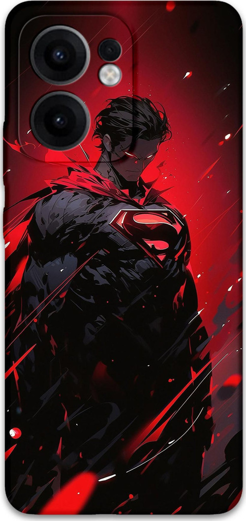 Oppo Reno 13F 5G Uyumlu Superman Desenli Telefon Kılıfı + Ekran Koruyucu - 5929
