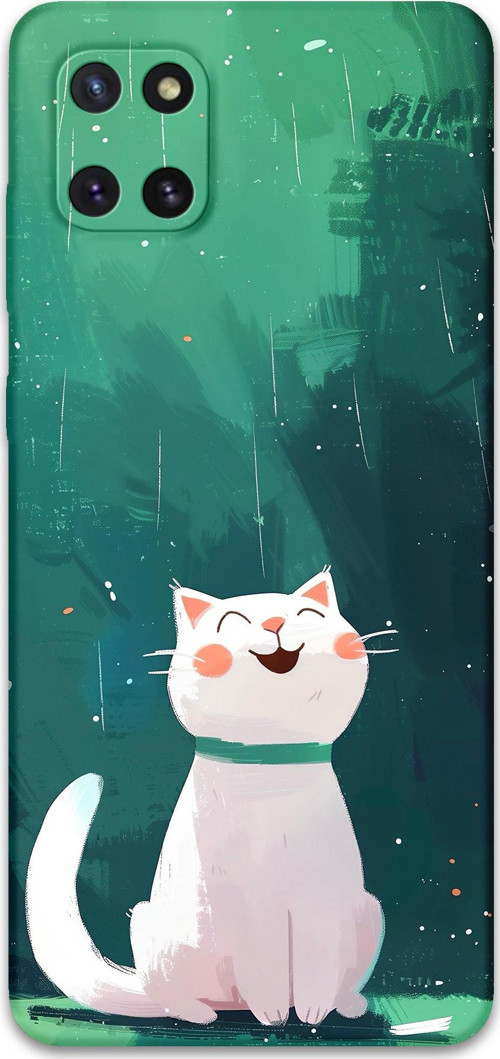 Galaxy A81 Uyumlu Kedi Desenli Telefon Kılıfı + Ekran Koruyucu - 5781