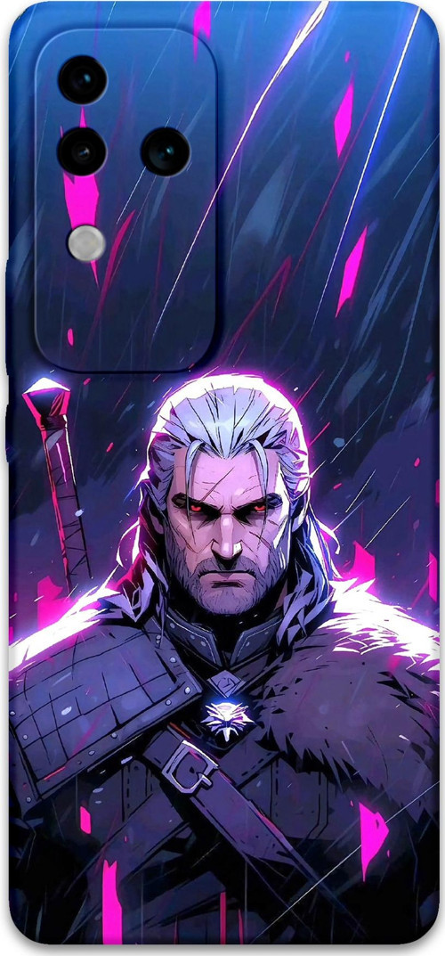 Vivo V30 Uyumlu Geralt Desenli Telefon Kılıfı + Ekran Koruyucu - 5826