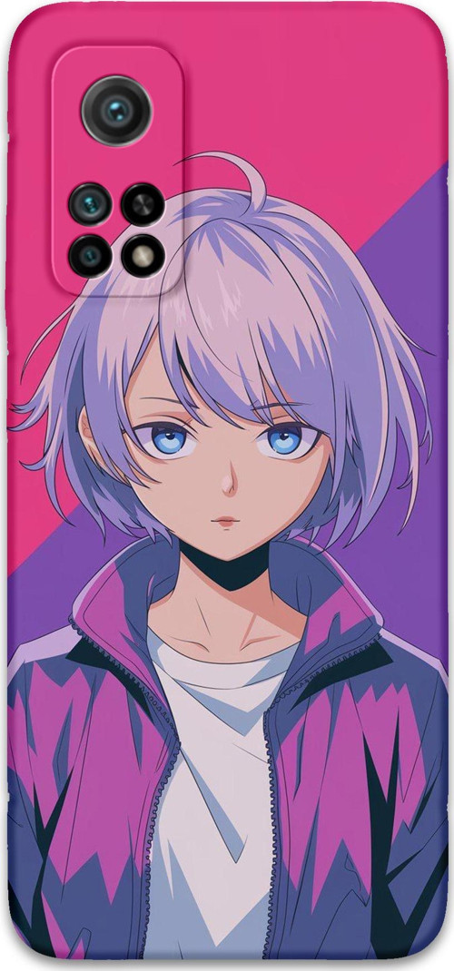 Xiaomi Mi 10T Uyumlu Anime Desenli Telefon Kılıfı + Ekran Koruyucu - 5742