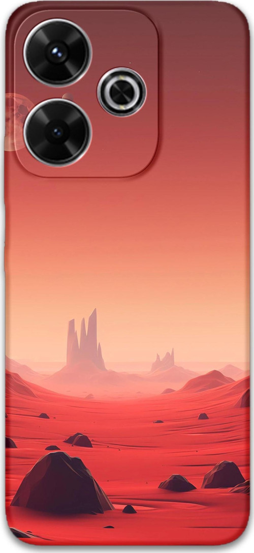 Xiaomi Redmi 13 Uyumlu Uzay Desenli Telefon Kılıfı + Ekran Koruyucu - 5859