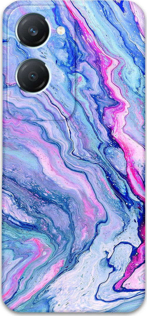 Vivo Y18 Uyumlu Mermer Desenli Telefon Kılıfı + Ekran Koruyucu - 5816