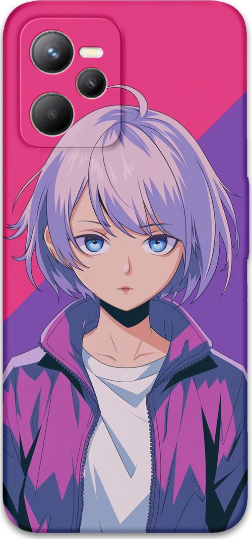 Realme C35 Uyumlu Anime Desenli Telefon Kılıfı + Ekran Koruyucu - 5742