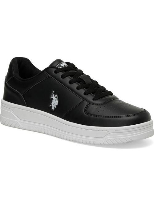 U.S.POLO ASSN.ROBERT 4FX SİYAH BEYAZ COMFORT CASUAL SPOR AYAKKABISI