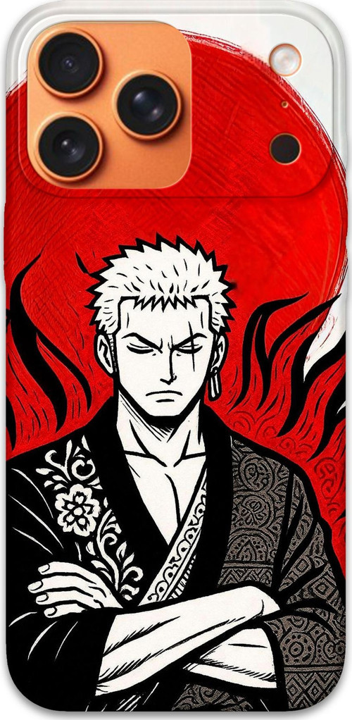İphone 17 Pro Max Uyumlu Anime Desenli Telefon Kılıfı + Ekran Koruyucu - 5893