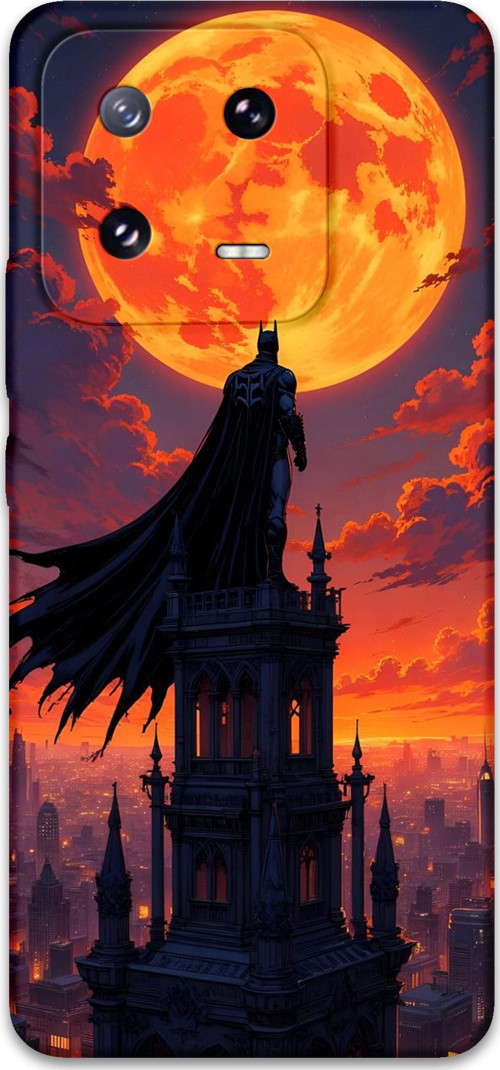 Xiaomi Mi 13 Uyumlu Batman Desenli Telefon Kılıfı + Ekran Koruyucu - 5829