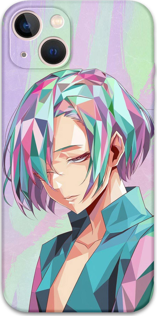 İphone 13 Uyumlu Anime Desenli Telefon Kılıfı + Ekran Koruyucu - 5743