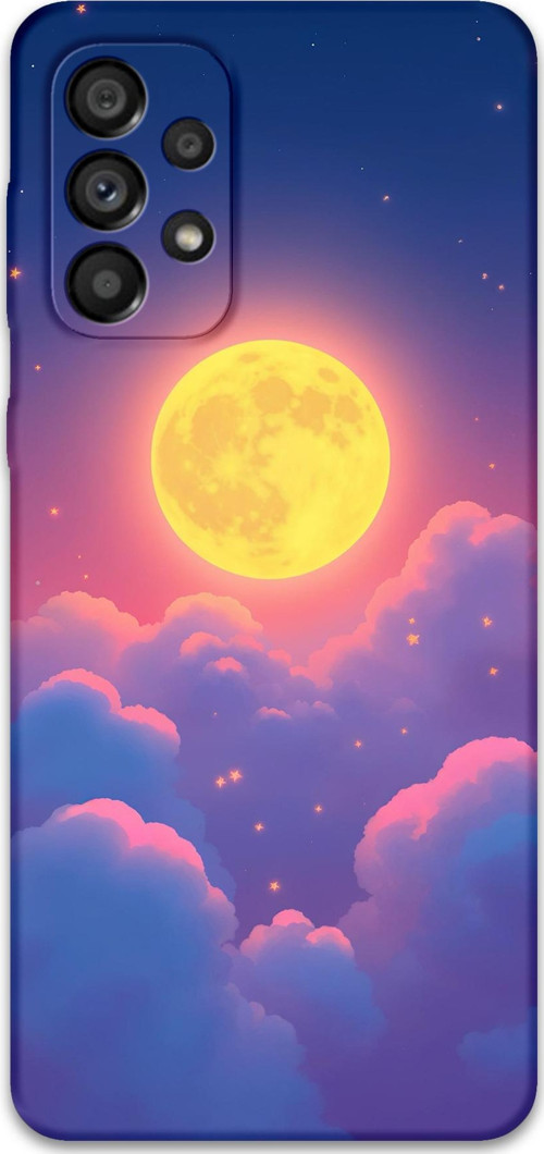 Galaxy A32 Uyumlu Uzay Desenli Telefon Kılıfı + Ekran Koruyucu - 5869