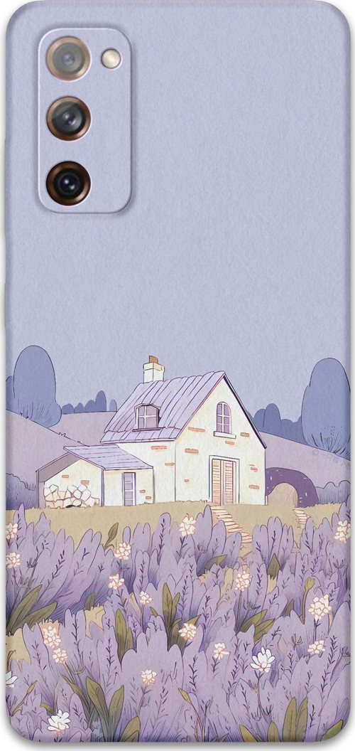 Galaxy S20 Uyumlu Çiçek Desenli Telefon Kılıfı + Ekran Koruyucu - 5800