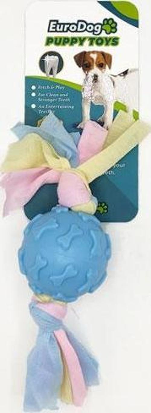 Puppy Toys Mavi Kemik Des.Top Diş Kaş.Oy.
