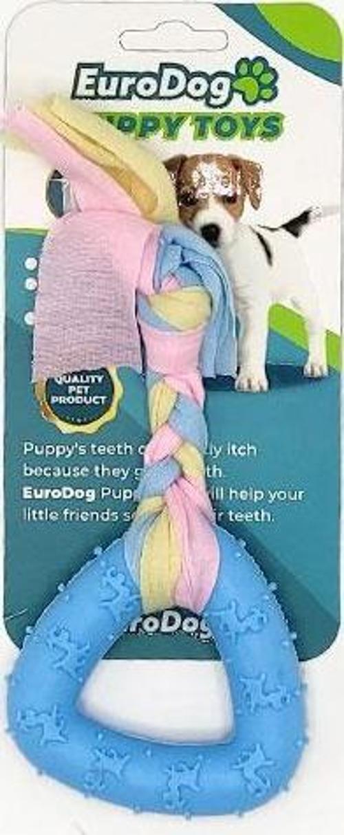 Puppy Toys Mavi Üçgen Diş Kaşıma Oyuncağı