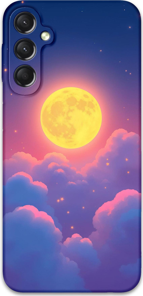 Galaxy M14 Uyumlu Uzay Desenli Telefon Kılıfı + Ekran Koruyucu - 5869