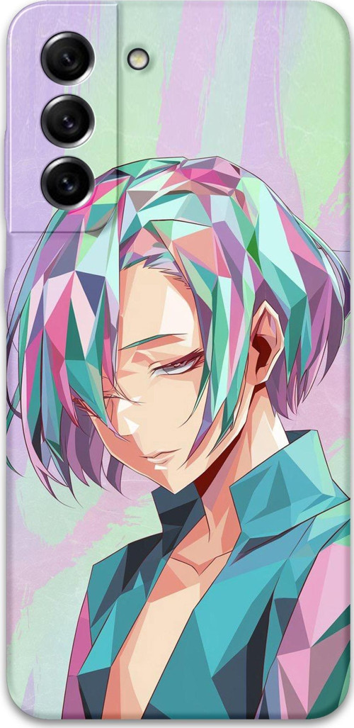 Galaxy S21 Uyumlu Anime Desenli Telefon Kılıfı + Ekran Koruyucu - 5743