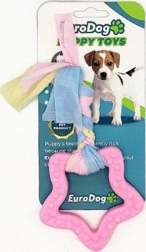 Puppy Toys Pembe Beşgen Diş Kaşıma Oyuncağı
