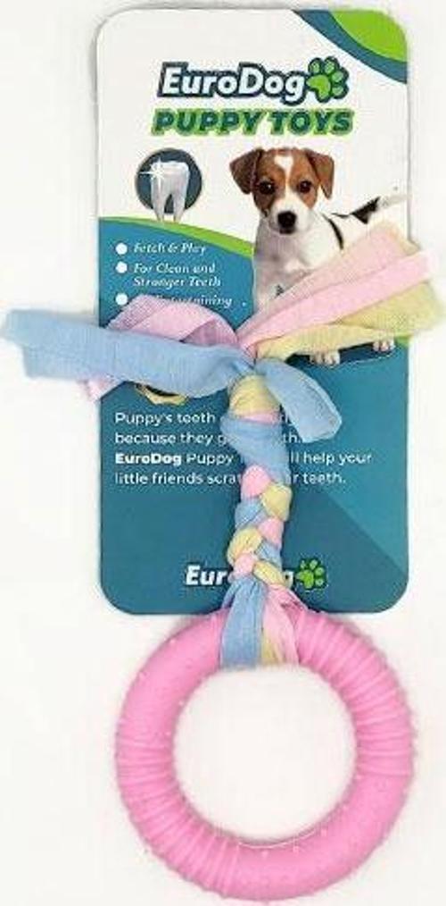Puppy Toys Pembe Halka Diş Kaşıma Oyuncağı