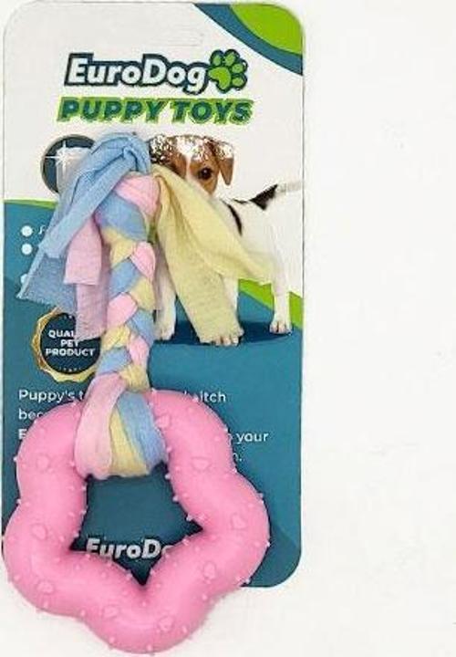 Puppy Toys Pembe Kalın Beşgen Diş Kaş. Oy.