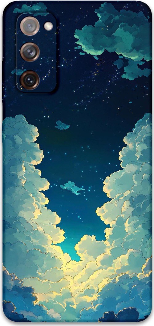 Galaxy S20 Uyumlu Uzay Desenli Telefon Kılıfı + Ekran Koruyucu - 5868