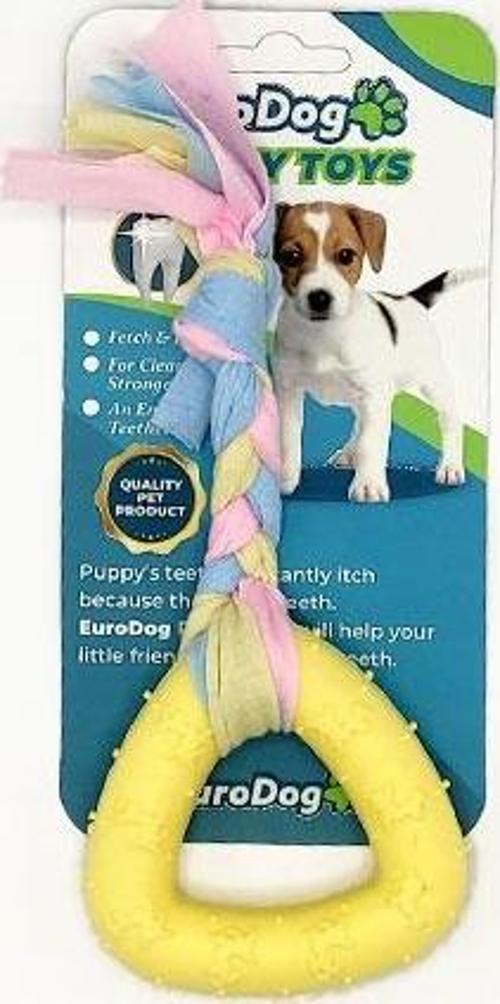 Puppy Toys Sarı Üçgen Diş Kaşıma Oyuncağı