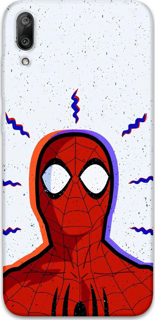 Huawei Y7 Prime 2019 Uyumlu Spiderman Desenli Telefon Kılıfı + Ekran Koruyucu - 5830